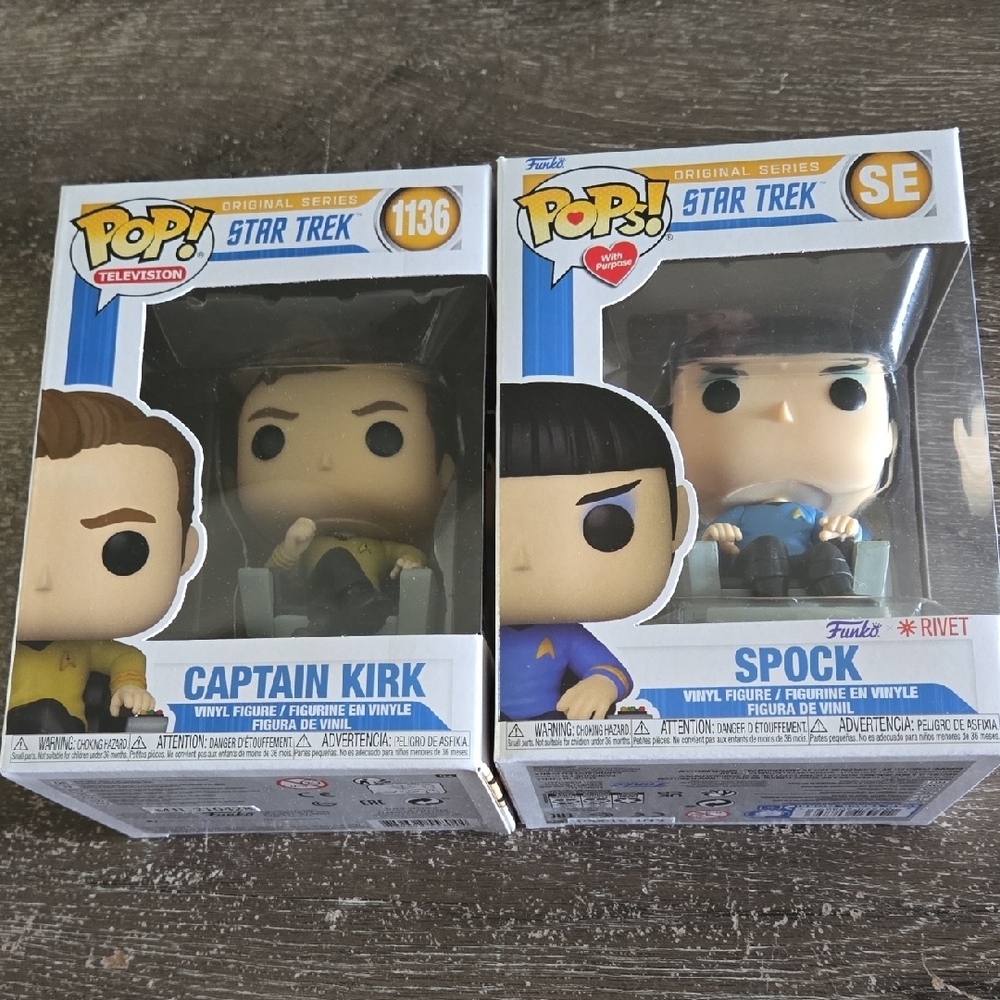 Funko Star Trek Captain Kirk and Spock Figures